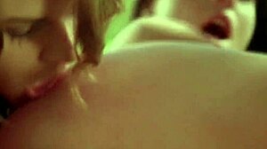 Sensual Lesbians Kissing Loving Life with Fun