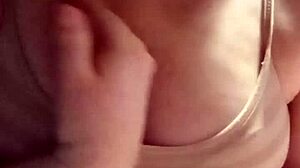 Young 18+ Petite Slut Plays With Natural Tits