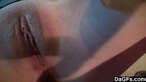 Redhead plays with pussy solo 😏