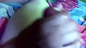 wife strokes husband with special technique