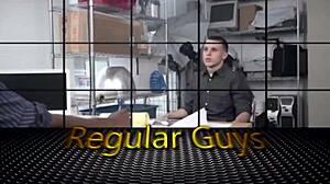 Russian stud deepthroats big black cock in office interview