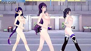 Groppaillaan Mei:tä Genshin MMD:ssä, koskellaan hänen versoa