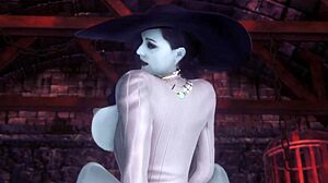 Lady Dimitrescu Reverse Cowgirl Resident Evil Village Parody