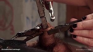 damn, femdom totally owns bound guy's face!