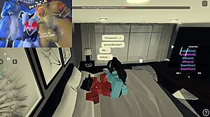 Fucking my first femboy shemale in the bedroom scene