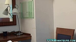 CFNM Teen 18+ Amateur Tugs in Homemade Reality Scene