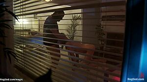 Masked Intruder Fucks Busty Student