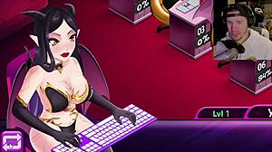 German girl gets splashed in hentai.