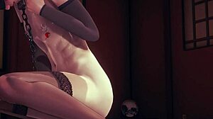 Yaoi femboy Kagesato takes anal dildo in Japanese room