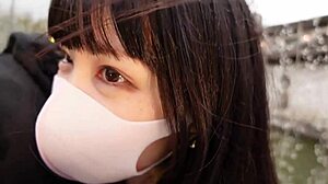 I enjoy outdoor hot spring sex with big tits babe in missionary