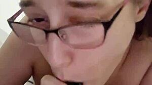 Sucking And Riding Dildo In Cowgirl Position