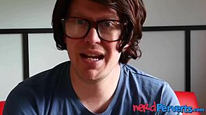 Busty pussy banged by nerd?