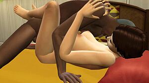 Old Black Guy Fucks Young White Brunette Girl