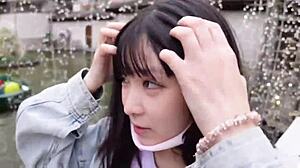 I enjoy outdoor hot spring sex with big tits babe in missionary