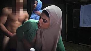 arab teen's anal dildo play rocks hard!