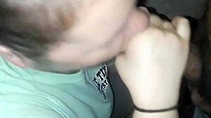 the white milf slut eagerly sucks the big black cock in this interracial scene