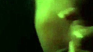 i got a late night sloppy blowjob from this ebony milf with her big black cock skills