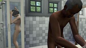 Old Black Guy Fucks Young White Brunette Girl