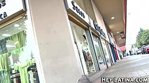 Girl plays with dildo on webcam