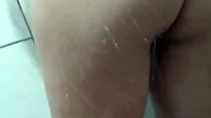 having sex in the shower with natural tits brunette