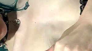 Mysterious goth girl performs seductive strip tease