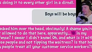 German girl gets splashed in hentai.