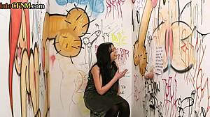 Amateur Sluts Suck at Gloryhole in Dress and Heels 😏