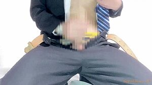 Handsome Businessman in Suit Masturbates Despite Busy Schedule - Aoidick
