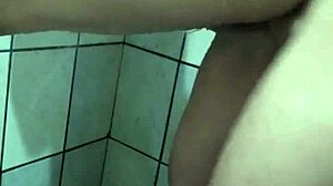 having sex in the shower with natural tits brunette