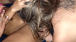 Sex With Blonde, Brunette, And Tasty Guy