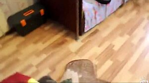 Just saw this Russian couple getting wild with anal action.