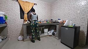 The cook invites me to play while cooking