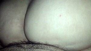 Juicy ass swallows twisted milky cock in hardcore fucking with pussy and ass action
