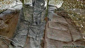 romantic gay scene with close-up blowjob and hot cum from older black men