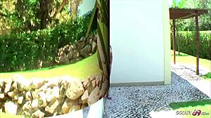 German Mom Seduces Young Neighbor in Hotel