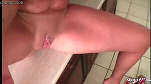 German Mom Seduces Young Neighbor in Hotel