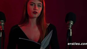 Asmr Jin Masturbates to Lucy's Sexy Reading, Focusing on Big Natural Tits