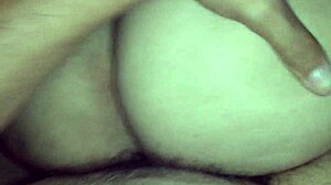 Juicy ass swallows twisted milky cock in hardcore fucking with pussy and ass action