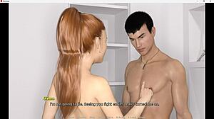 in revenga part 2, she gets naked and gives a blowjob