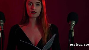 Asmr Jin Masturbates to Lucy's Sexy Reading, Focusing on Big Natural Tits