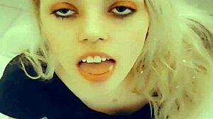 Tiny 18+ Blonde Sucks and Fucks Black Filipino Hottie in Night Club Bathroom. Quick Cum in 5 Minutes!