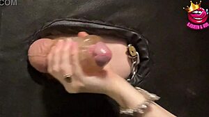 Wow! Milking Table Ruins Orgasms with Femdom Handjobs Below!