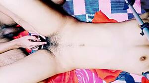 indian desi bhabi masturbates before getting fucked hard in pussy and ass!