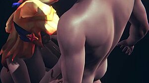 League Of Legends Hentai Featuring Ahri In Action