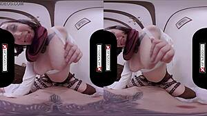 vrcosplayx with lilyan red as mikasa in epic vr adventure