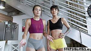 Skinny Latina Stepsister Jumps On Horny Stepbrother's Big Cock