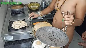 Making roti while handling two tasks at once