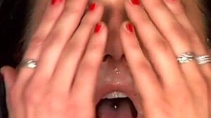 german teen gets her first gangbang experience!