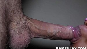 Chocolate Mouth Sucks Big White Cock To Orgasm