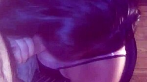 Smoking fetish with blowjob and tits